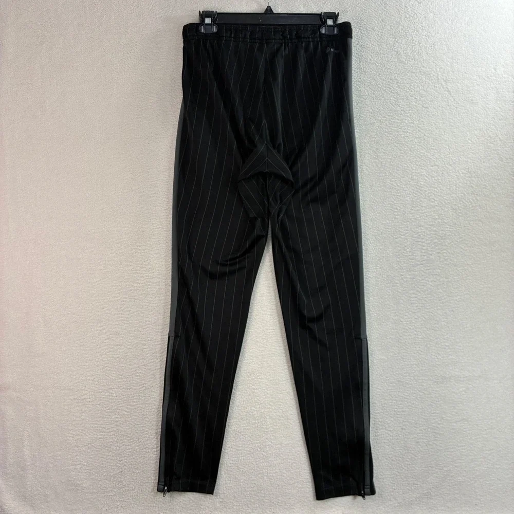 Adidas Tiro Track Pant Men S Black Gray Stripe Soccer Aeroready Jogger Ankle Zip